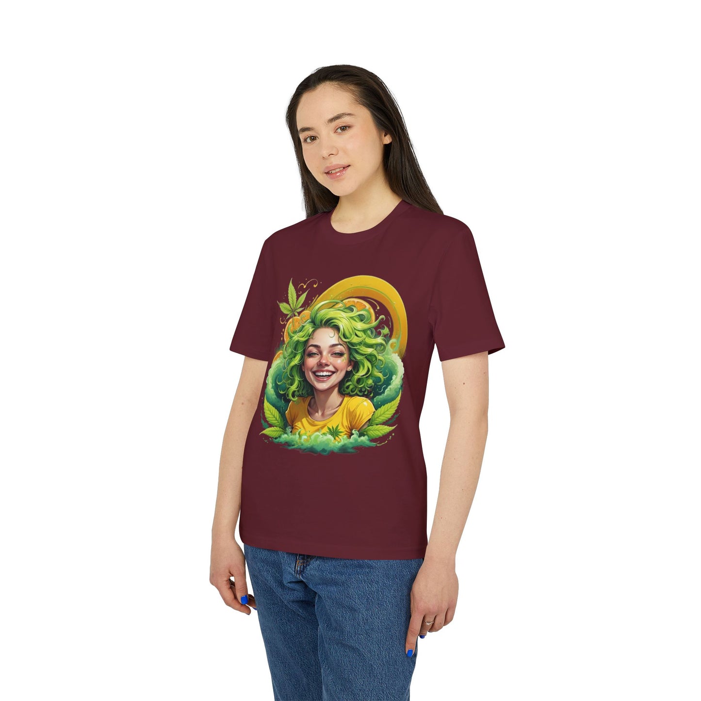 Herbal Vibes T-Shirt — "Girl Gone Herbal" Green Goddess Graphic Tee