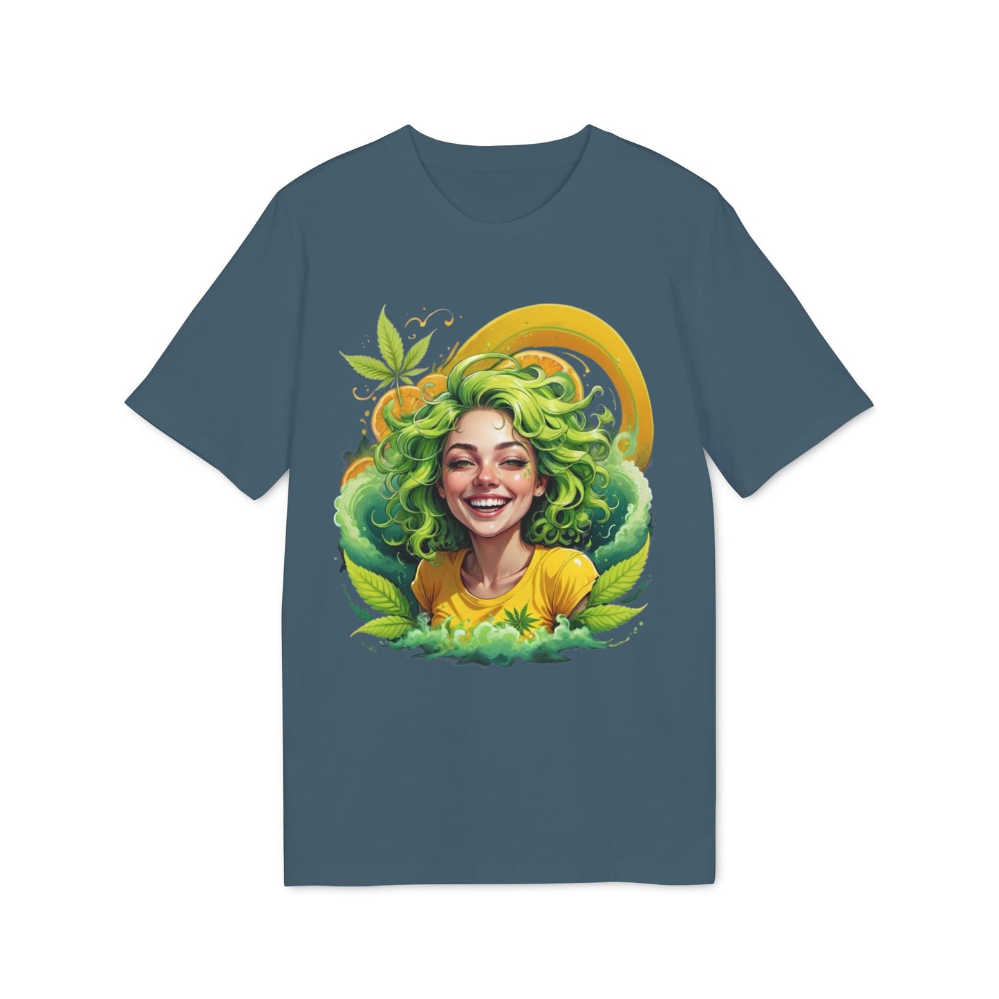Herbal Vibes T-Shirt — "Girl Gone Herbal" Green Goddess Graphic Tee