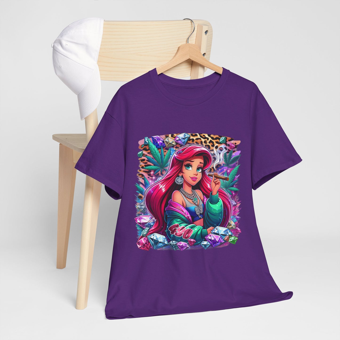 Ariel Retro Pop Art Tee — Colorful Mermaid Graphic T-Shirt