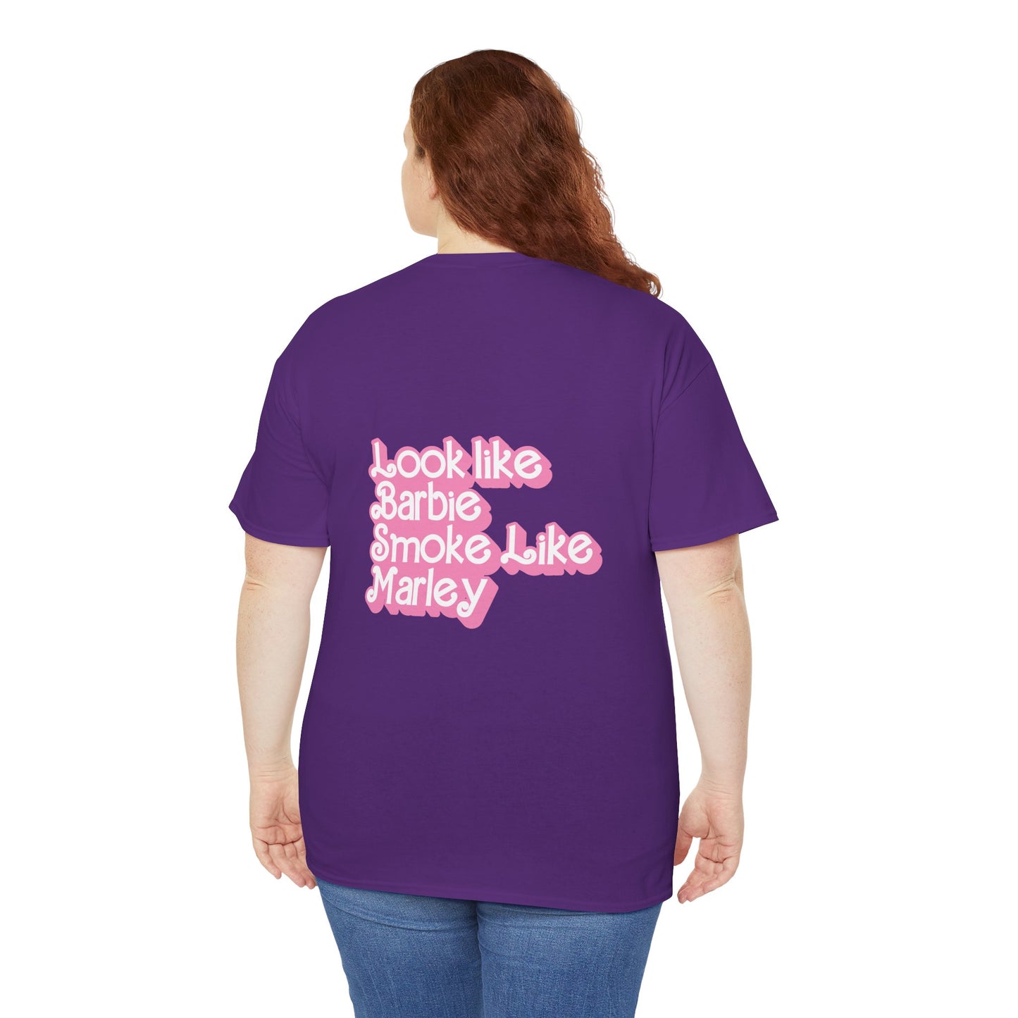 Cinderella Retro Pinup Tee — "Look Like Barbie, Smoke Like Marley" Graphic T‑Shirt