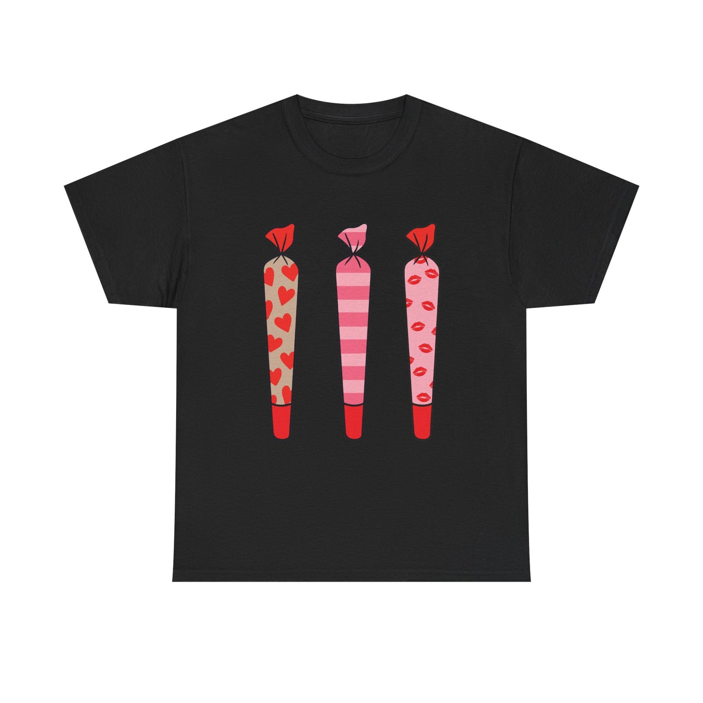 Valentine Joints Tee — Cute Pink Heart Joint Graphic T-Shirt