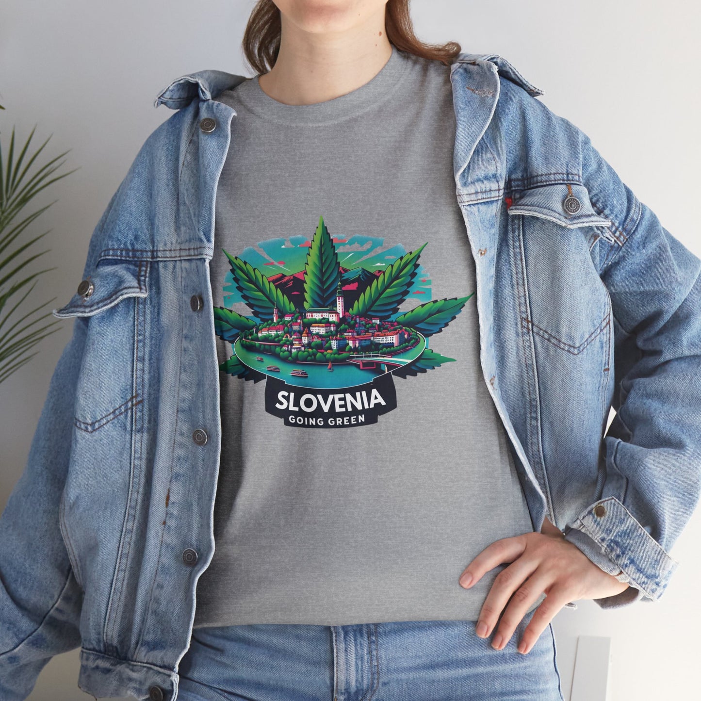 Slovenia is Going Green Heavy Cotton Tee