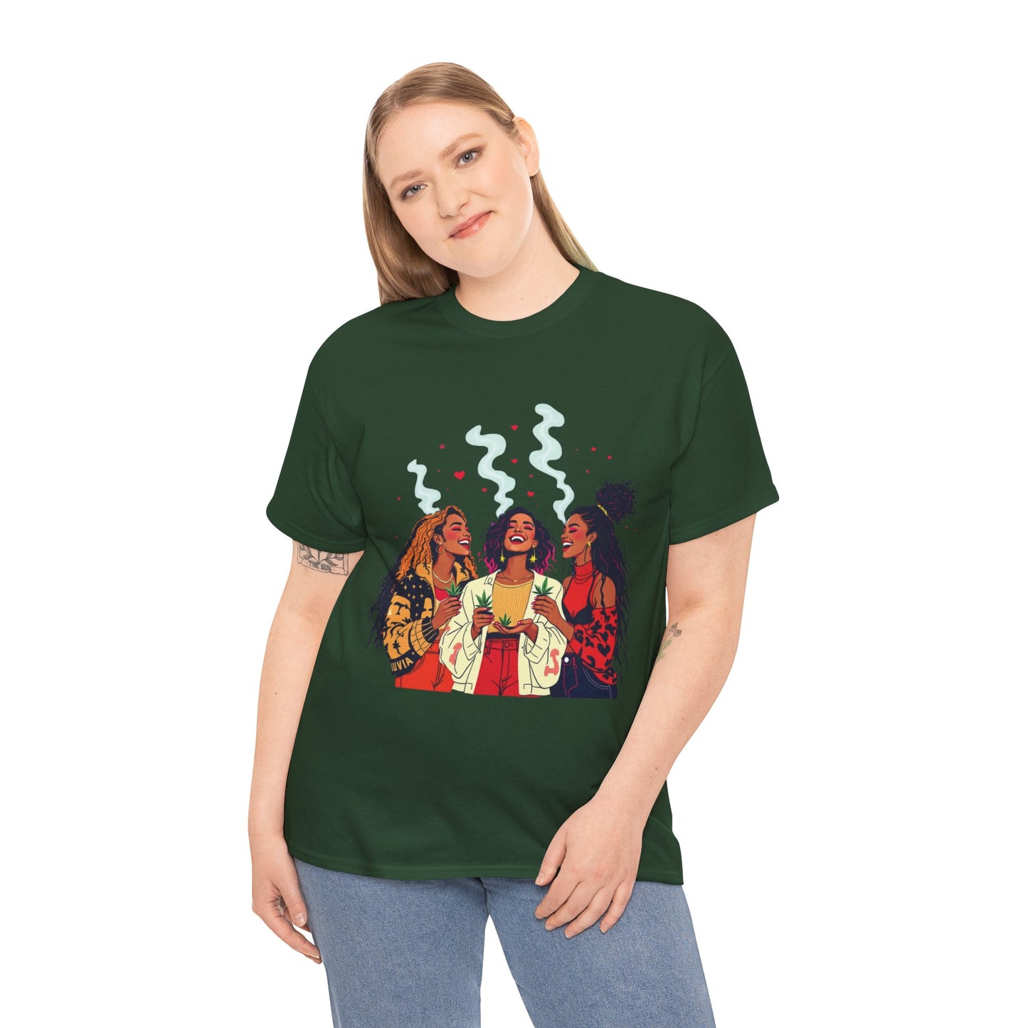 Sisterhood Vibes T-Shirt — Joyful Diverse Women Graphic Tee