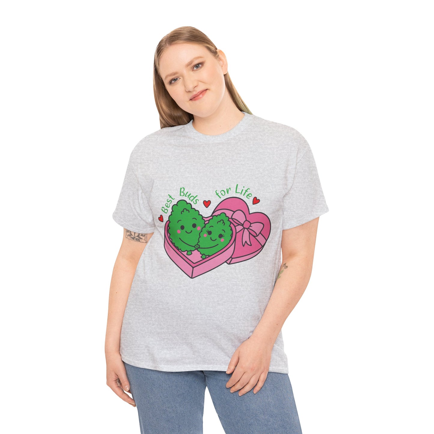 Friendship Heart Tee — “Best Buds for Life” Cute Plant Friends Valentine T‑Shirt