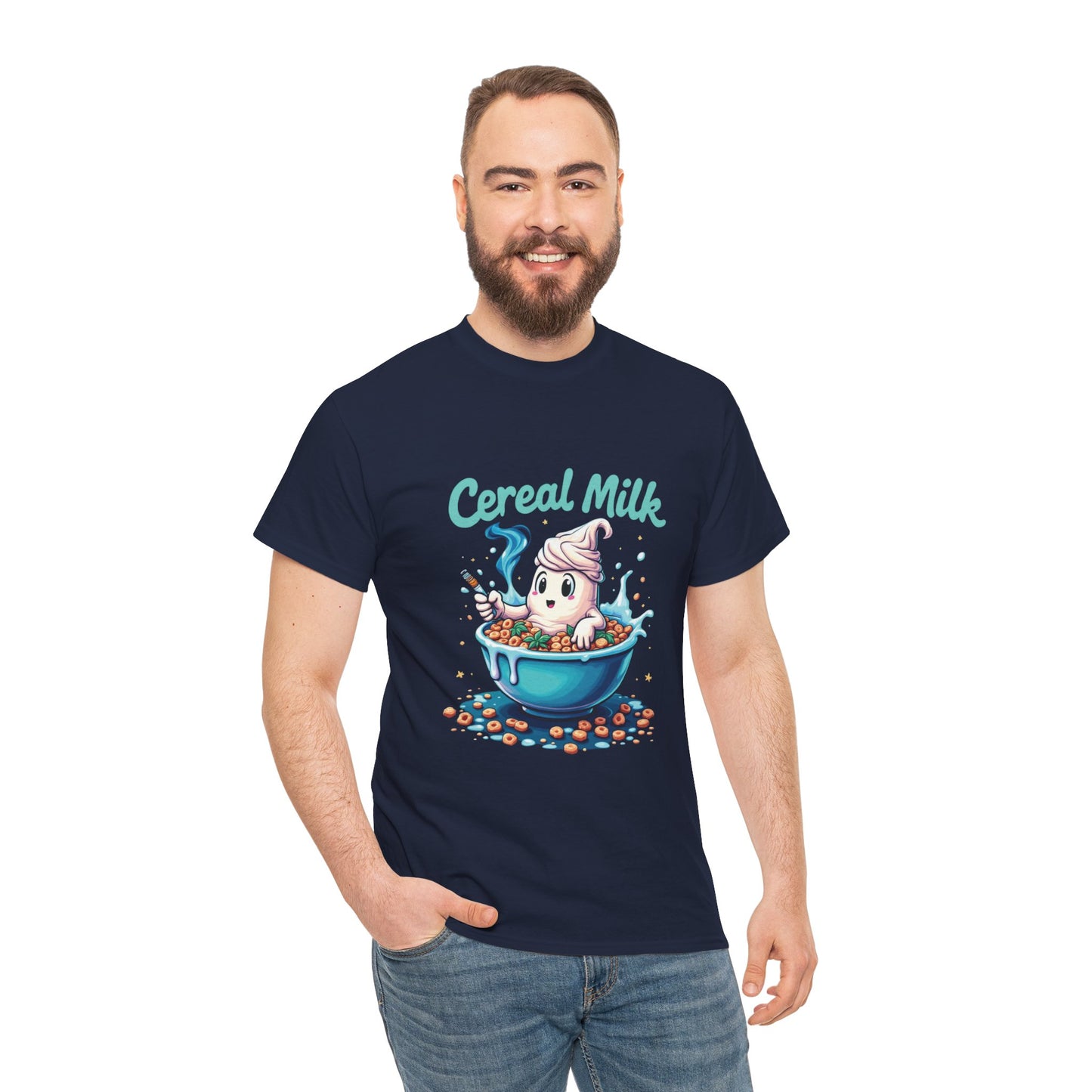 Cereal Milk Tee — Cute Cereal Mascot Graphic Shirt