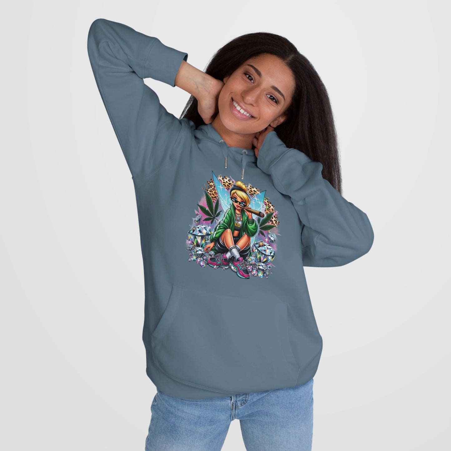 King Graphic Hoodie — Streetwear Fairy Girl Design