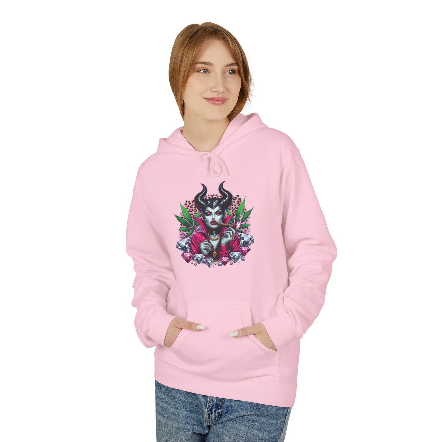 Floral Skull Hoodie – Goth Botanical Graphic Pullover