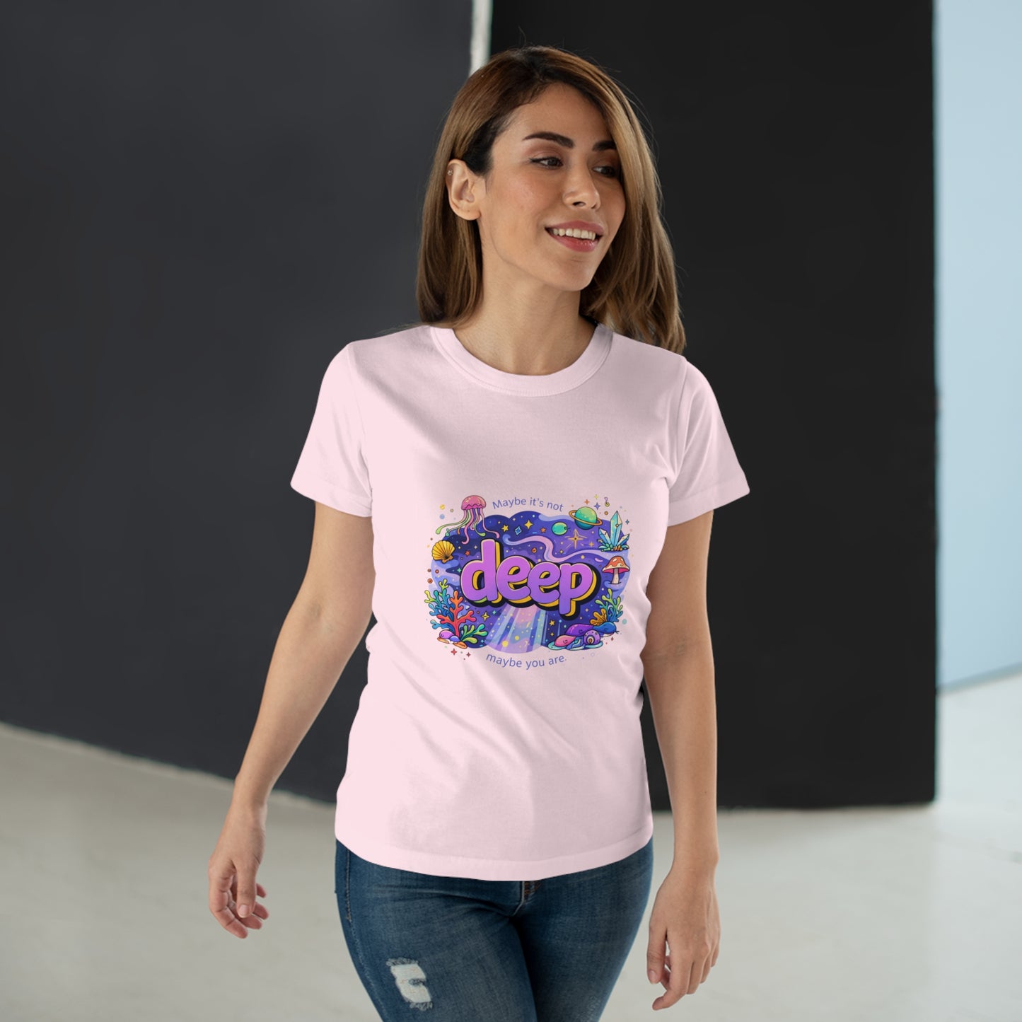 Deep Ocean Graphic T-Shirt — "Deep" Colorful Underwater Design