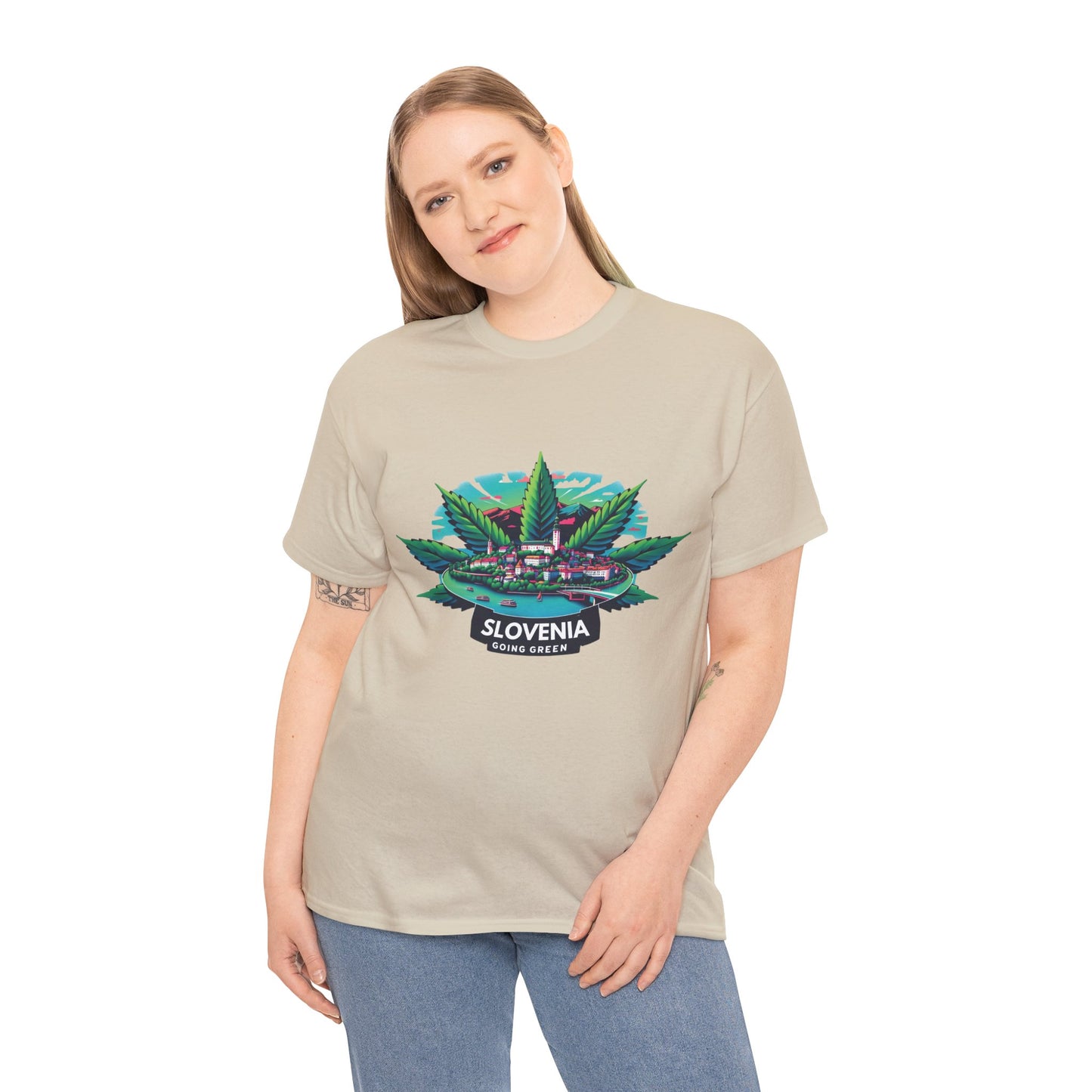 Slovenia is Going Green Heavy Cotton Tee