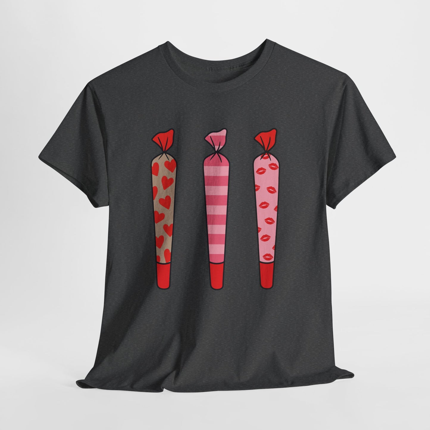 Valentine Joints Tee — Cute Pink Heart Joint Graphic T-Shirt