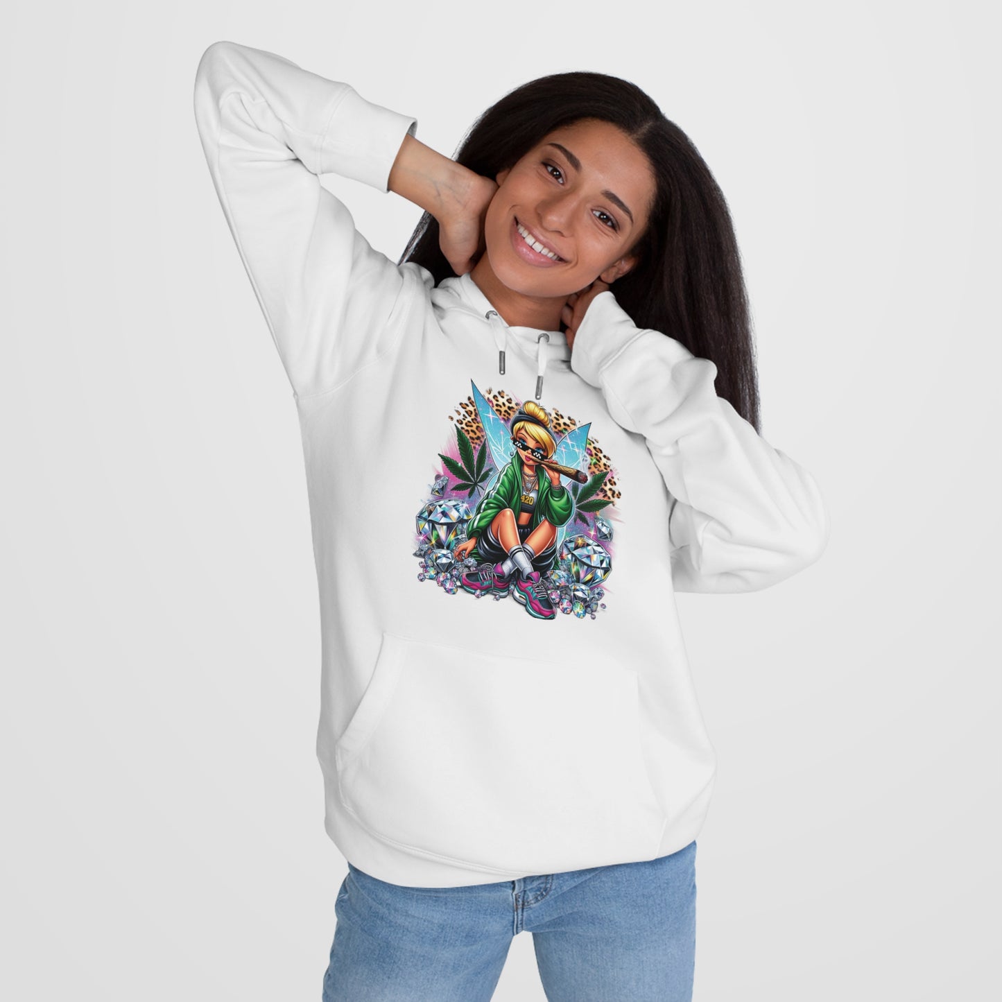 King Graphic Hoodie — Streetwear Fairy Girl Design