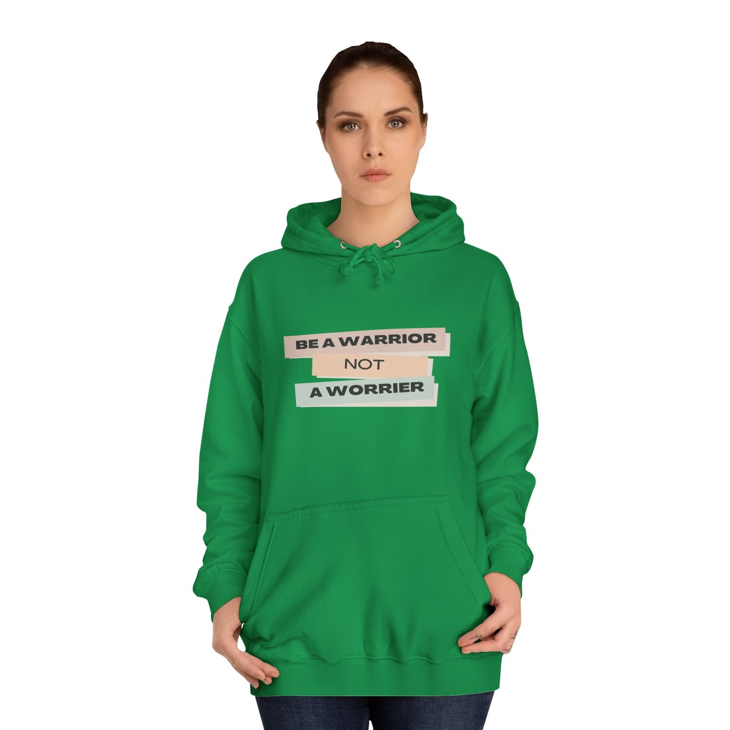 Unisex College Hoodie with Motivational Saying