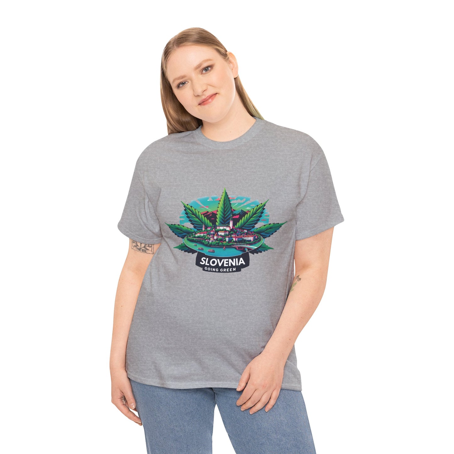 Slovenia is Going Green Heavy Cotton Tee