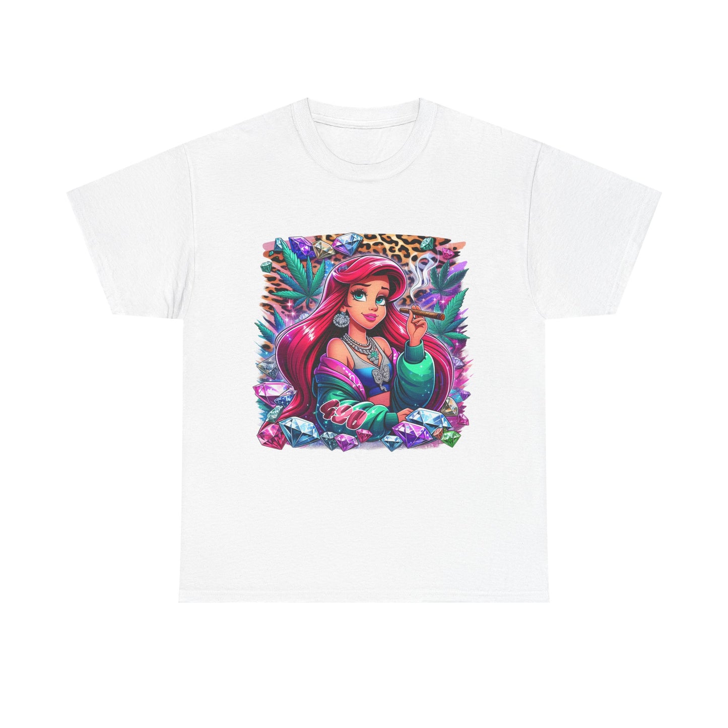 Ariel Retro Pop Art Tee — Colorful Mermaid Graphic T-Shirt