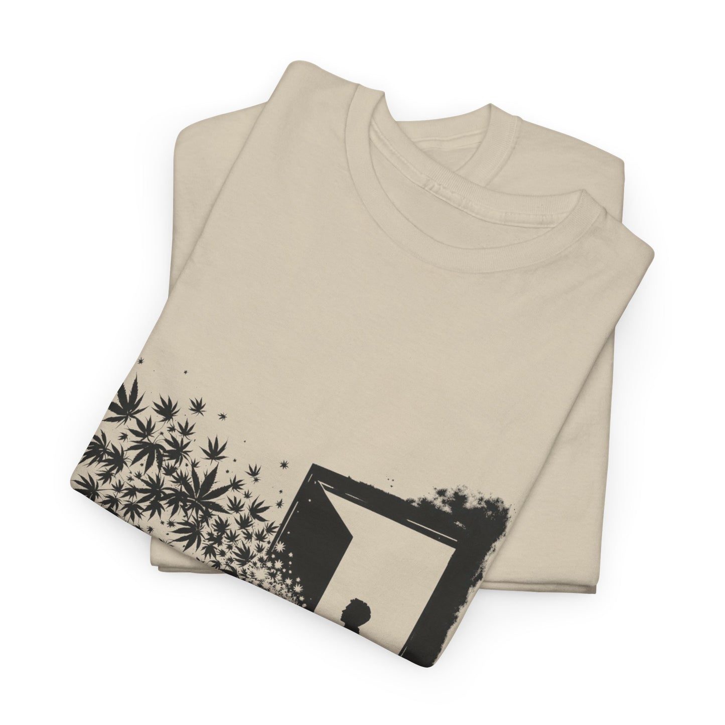 Dream Portal T‑Shirt — Silhouette Doorway with Stars Graphic