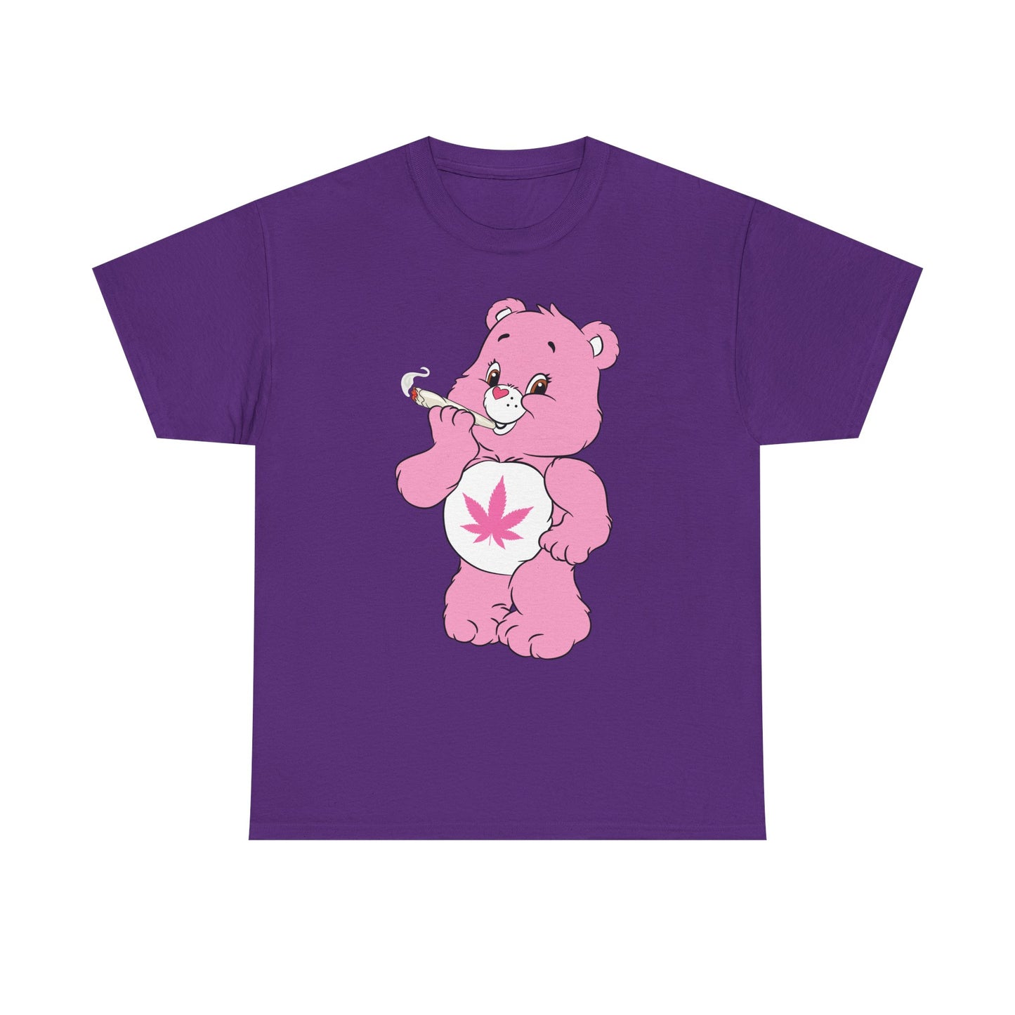 Pink 420 Bear T‑Shirt — Cute Stoner Graphic Tee