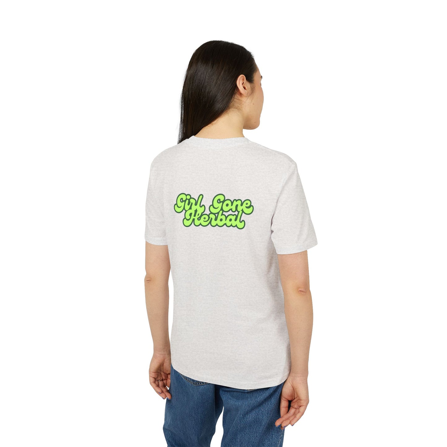 Herbal Vibes T-Shirt — "Girl Gone Herbal" Green Goddess Graphic Tee