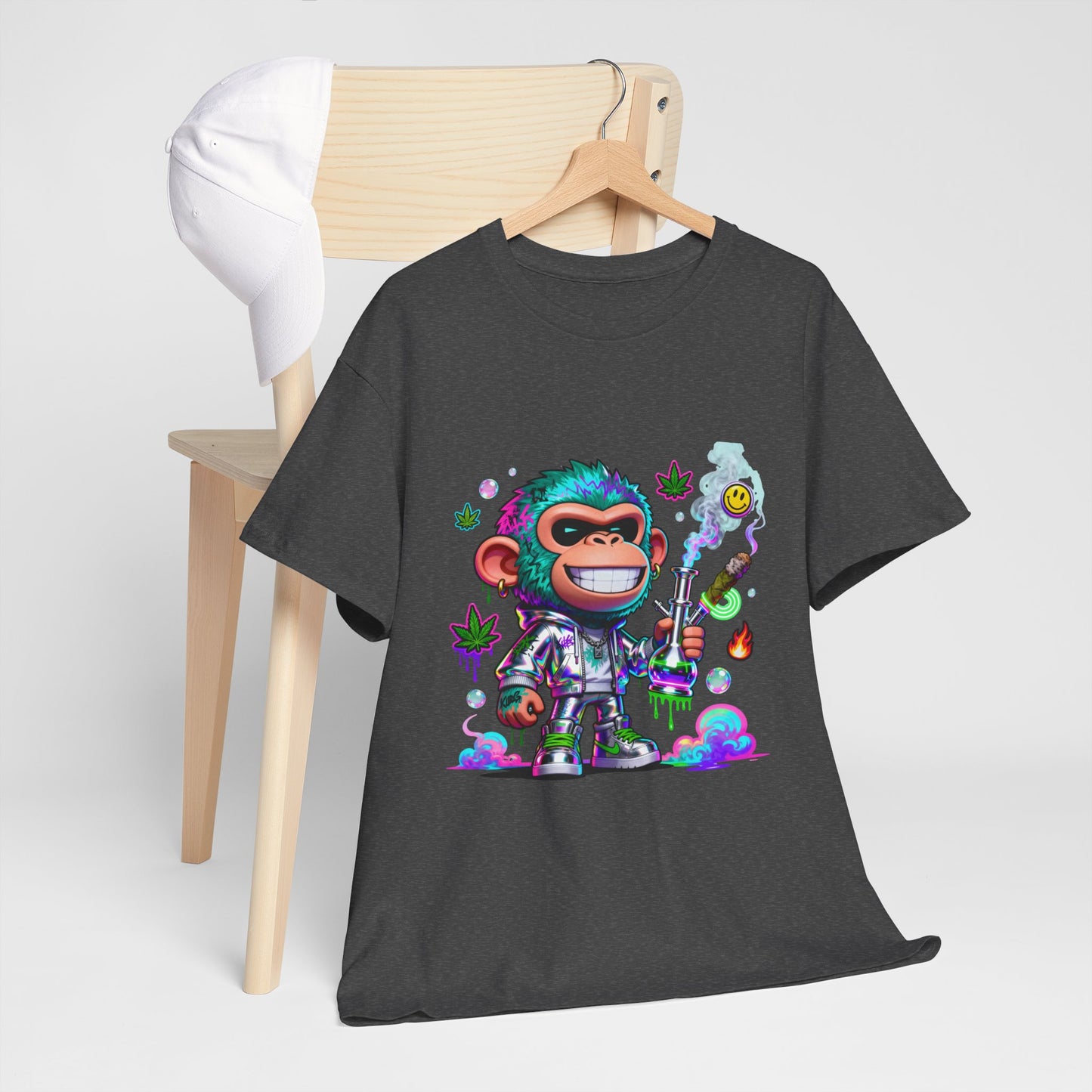 Monkey Astronaut Tee — Colorful Space Ape Graphic T‑Shirt