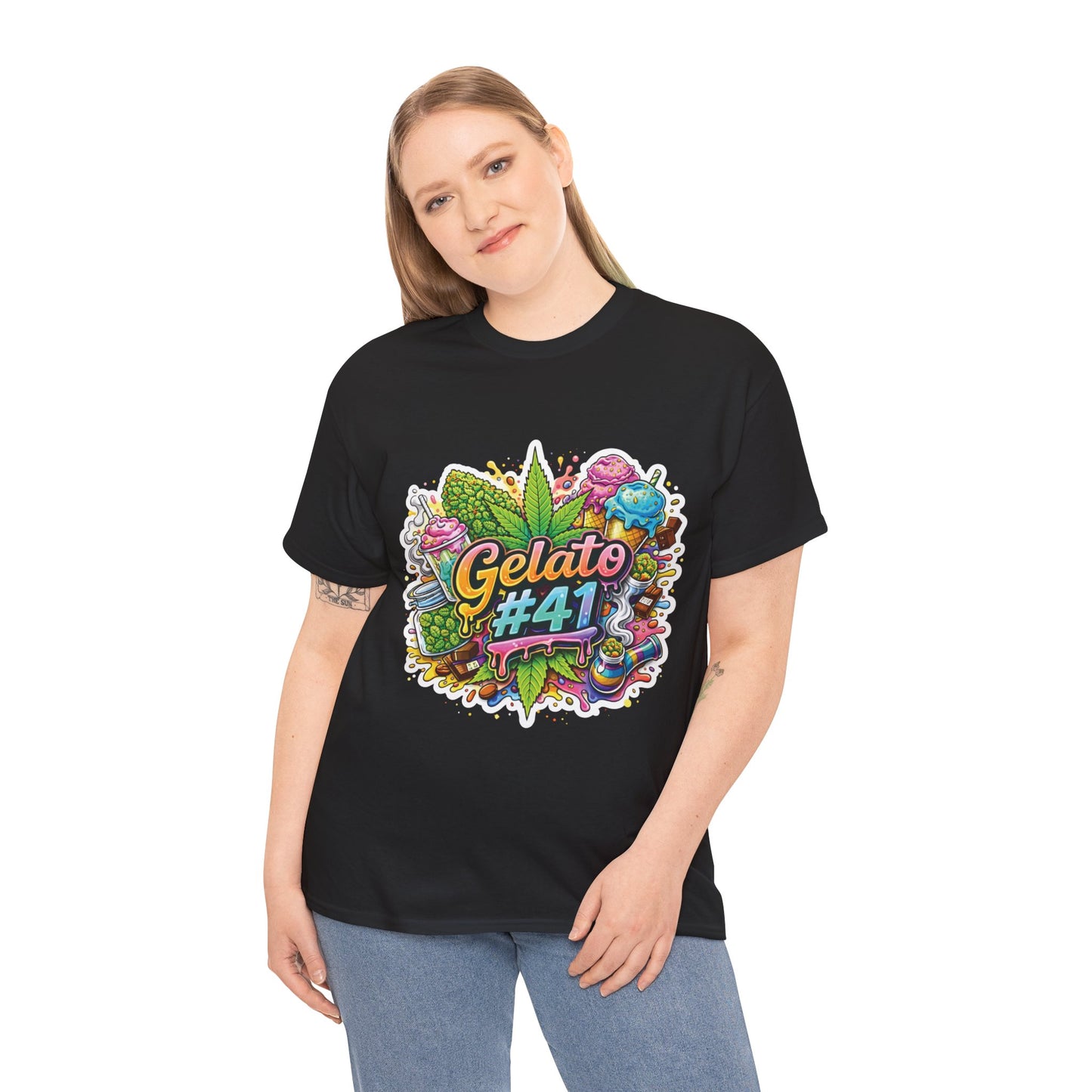 Gelato #41 Graphic Tee — Colorful Leaf Streetwear Shirt