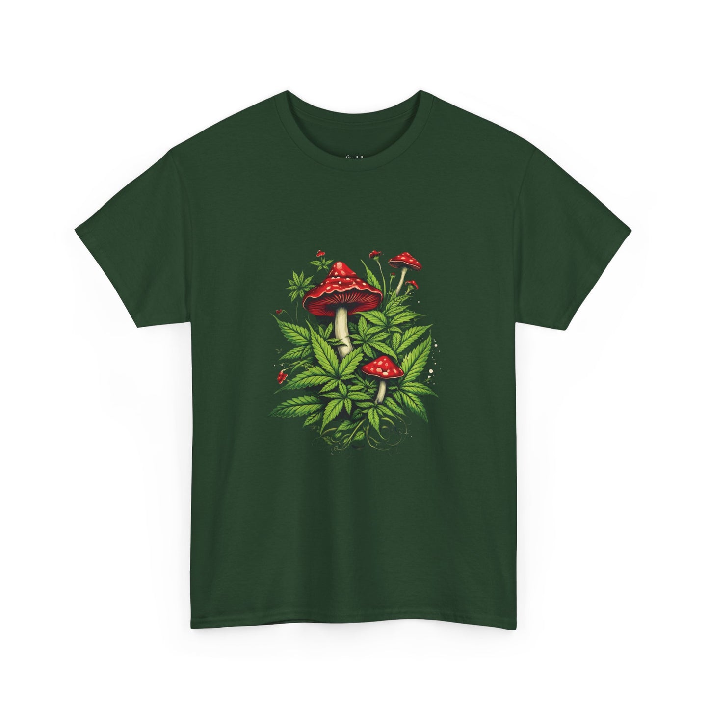 Mushroom Garden T-Shirt — Red Toadstool Botanical Tee