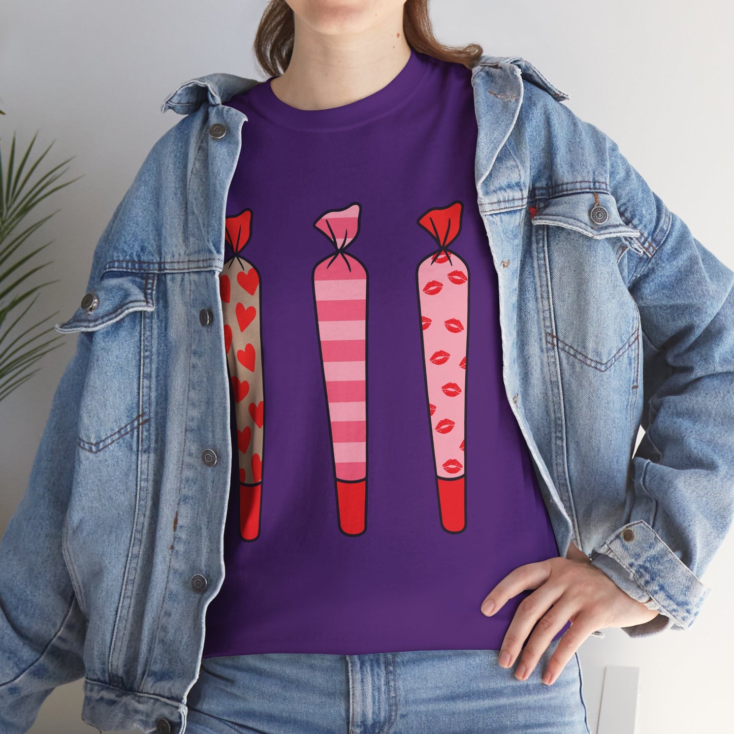 Valentine Joints Tee — Cute Pink Heart Joint Graphic T-Shirt