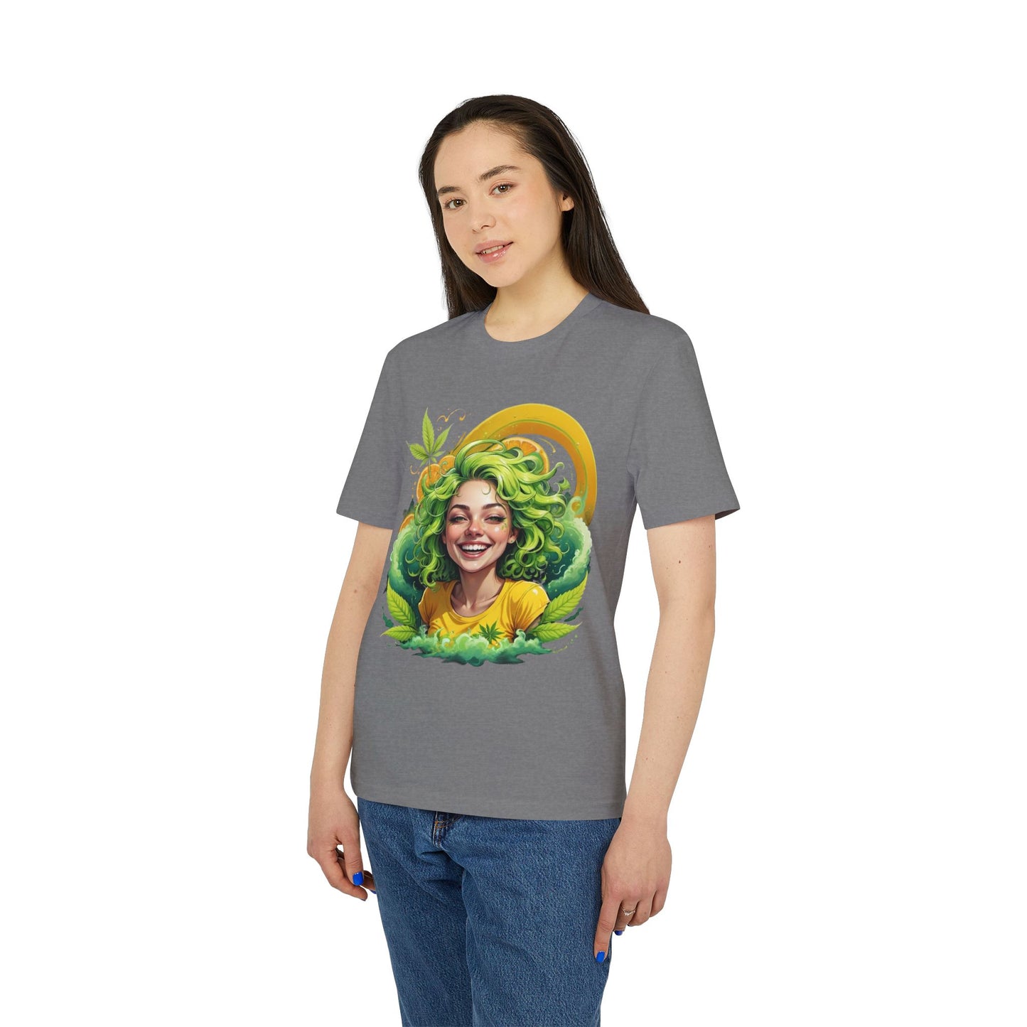 Herbal Vibes T-Shirt — "Girl Gone Herbal" Green Goddess Graphic Tee