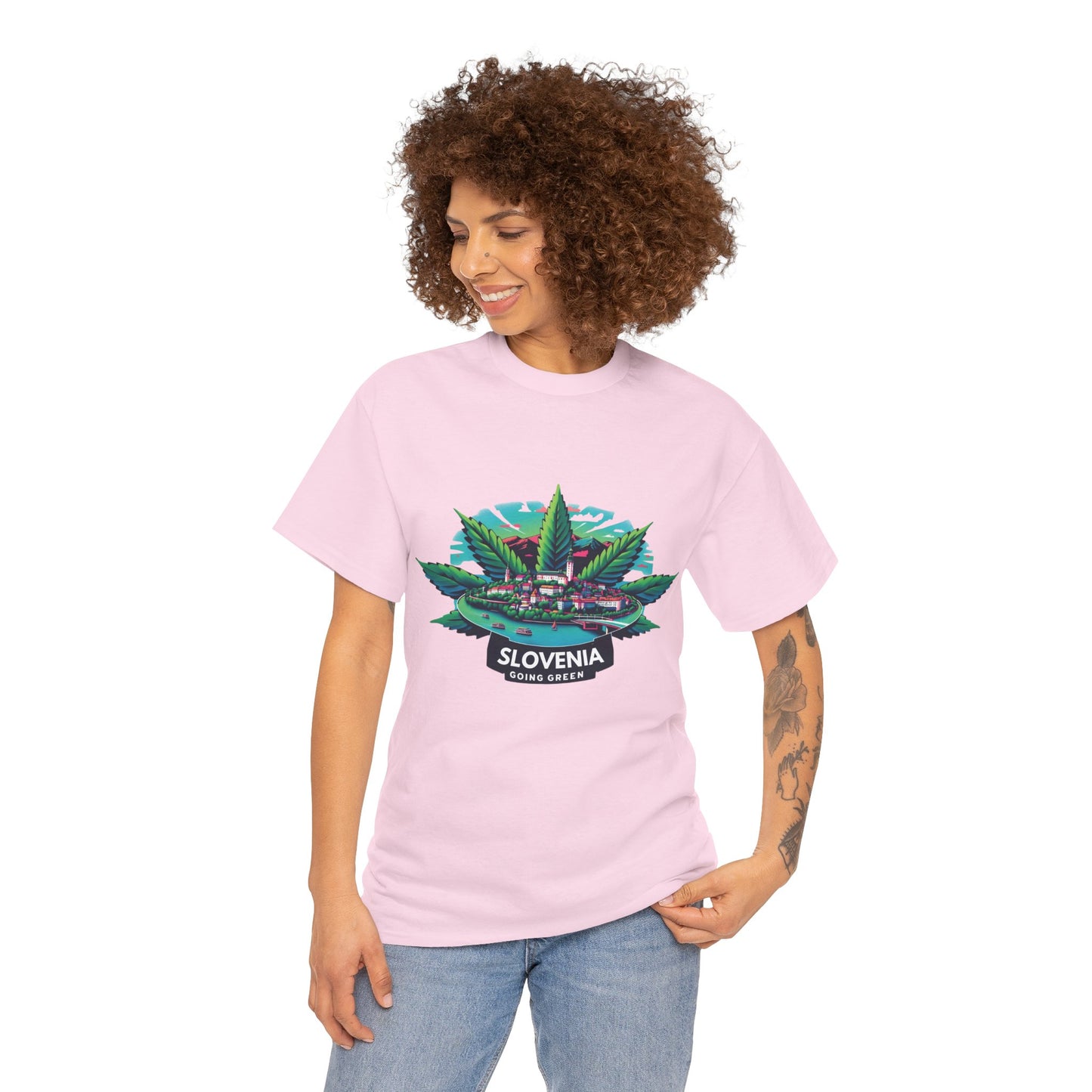 Slovenia is Going Green Heavy Cotton Tee