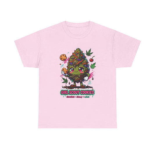 Girl Scout Cookies 420 Tee — Cute Bud Character Graphic T-Shirt