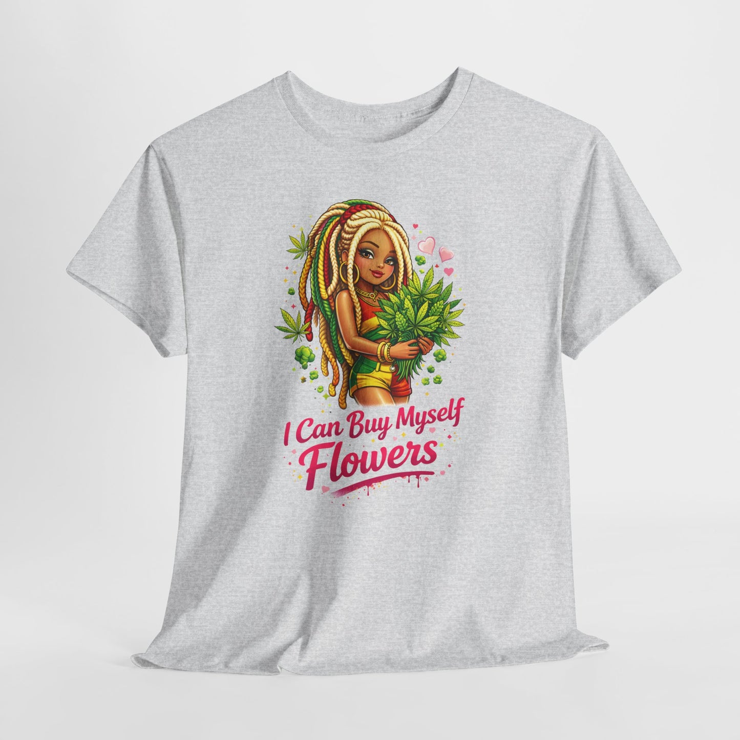 Floral Self-Love Tee — "I Can Buy Myself Flowers" Graphic T-Shirt