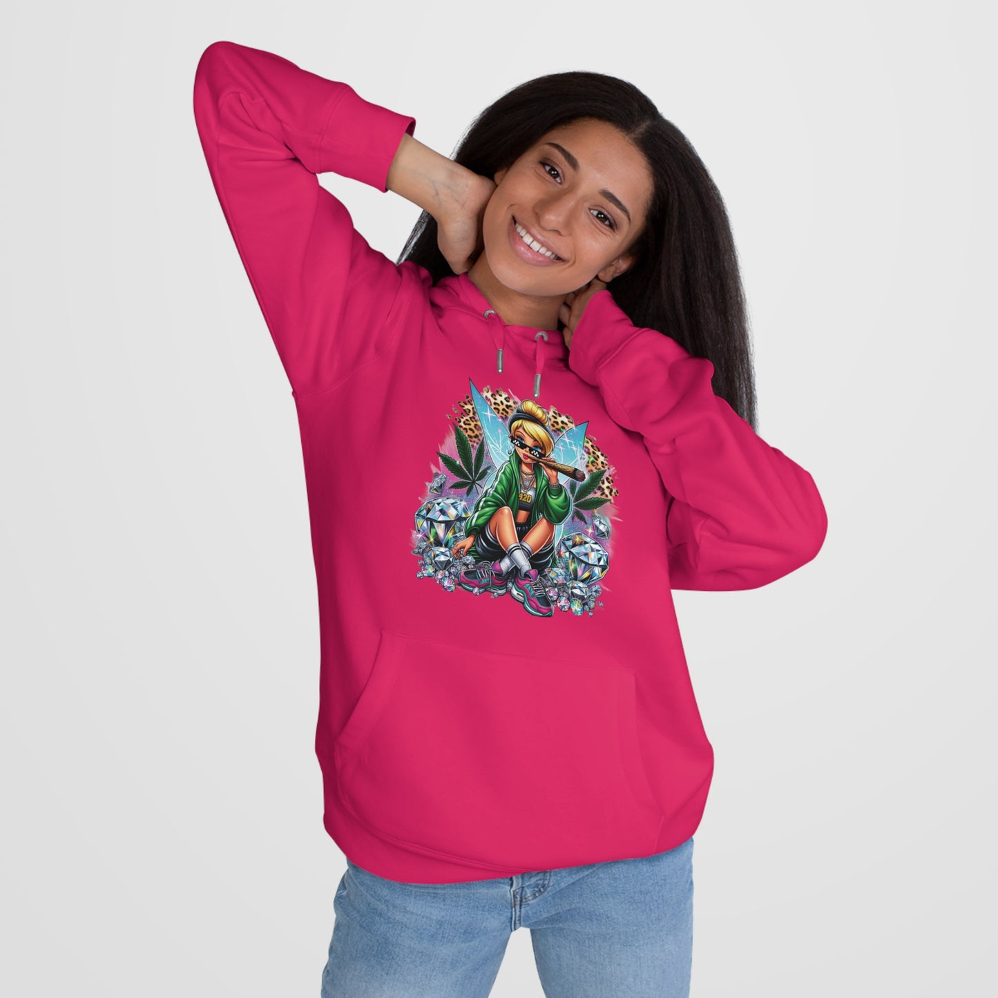 King Graphic Hoodie — Streetwear Fairy Girl Design