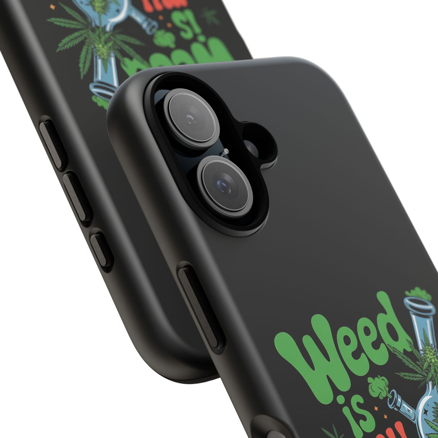 Phone Case — "Weed Is My Therapy" Retro Cannabis Design