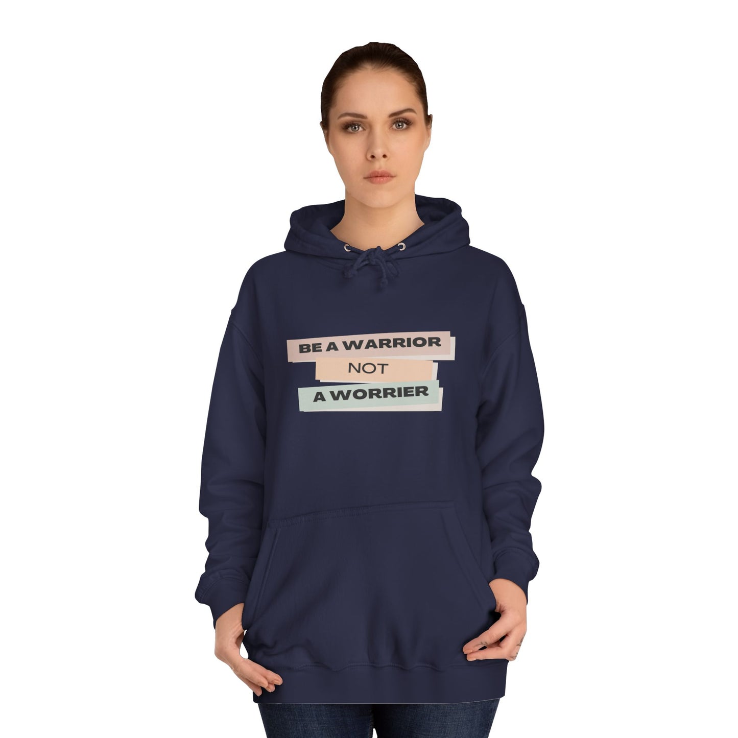Unisex College Hoodie with Motivational Saying