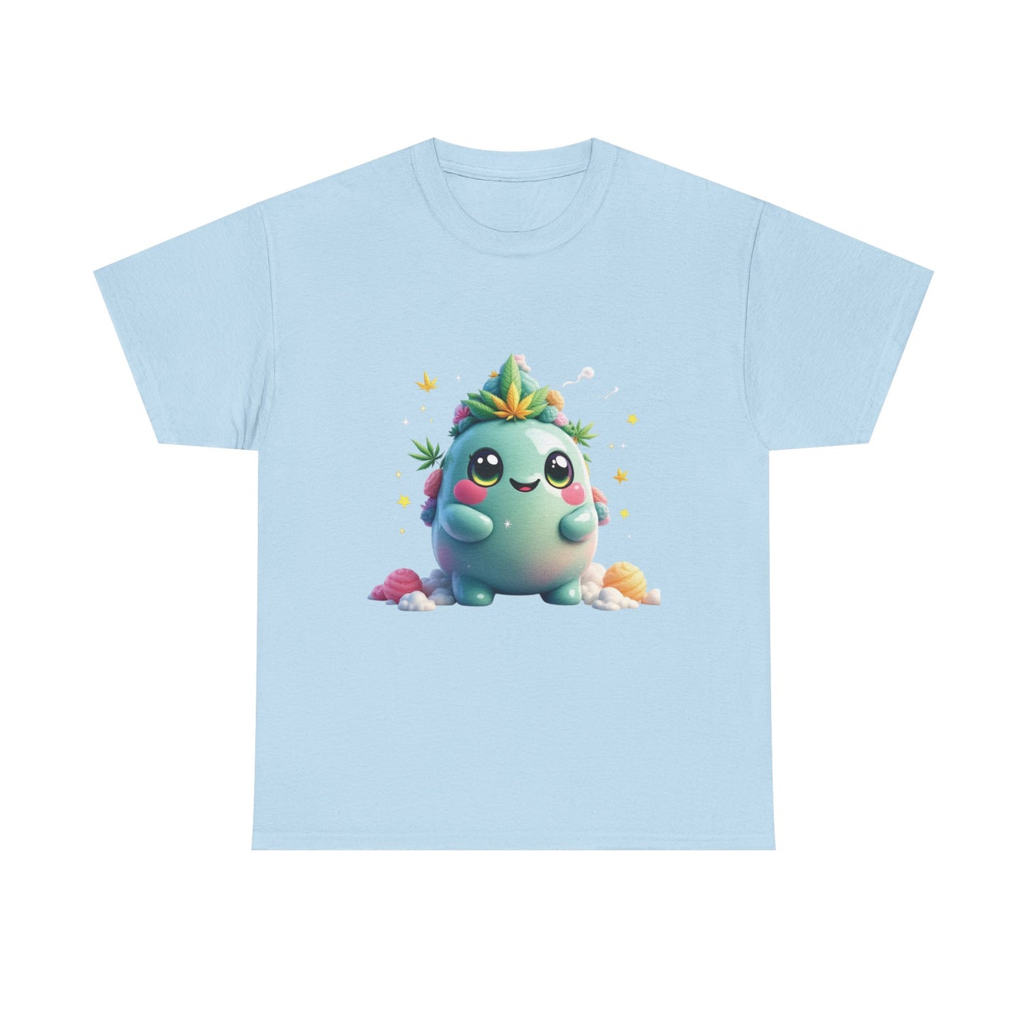 Cute 420 Character T-Shirt — Kawaii Succulent Tee