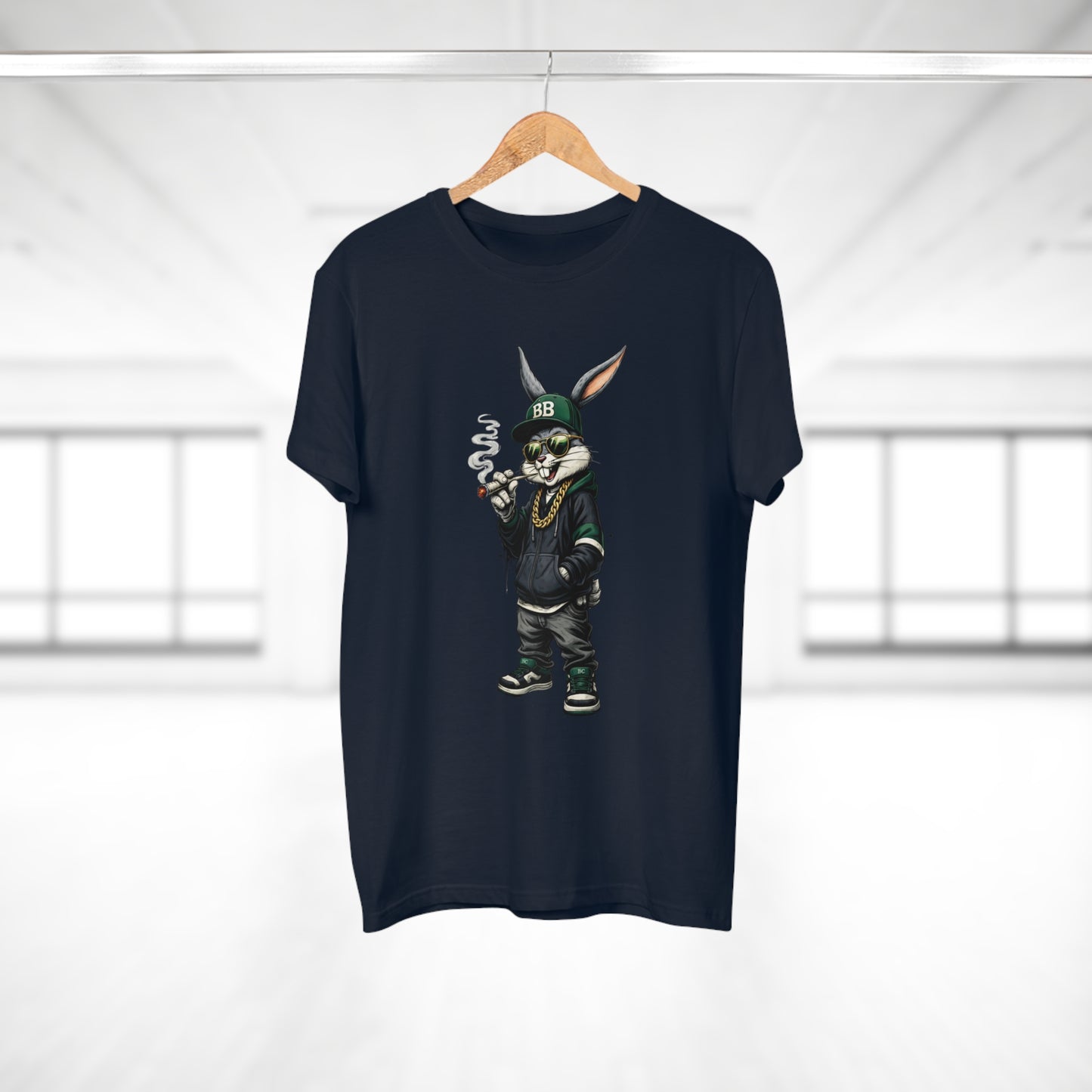 Streetwear Bunny Graphic T‑Shirt — Cool Hip Hop Rabbit Design