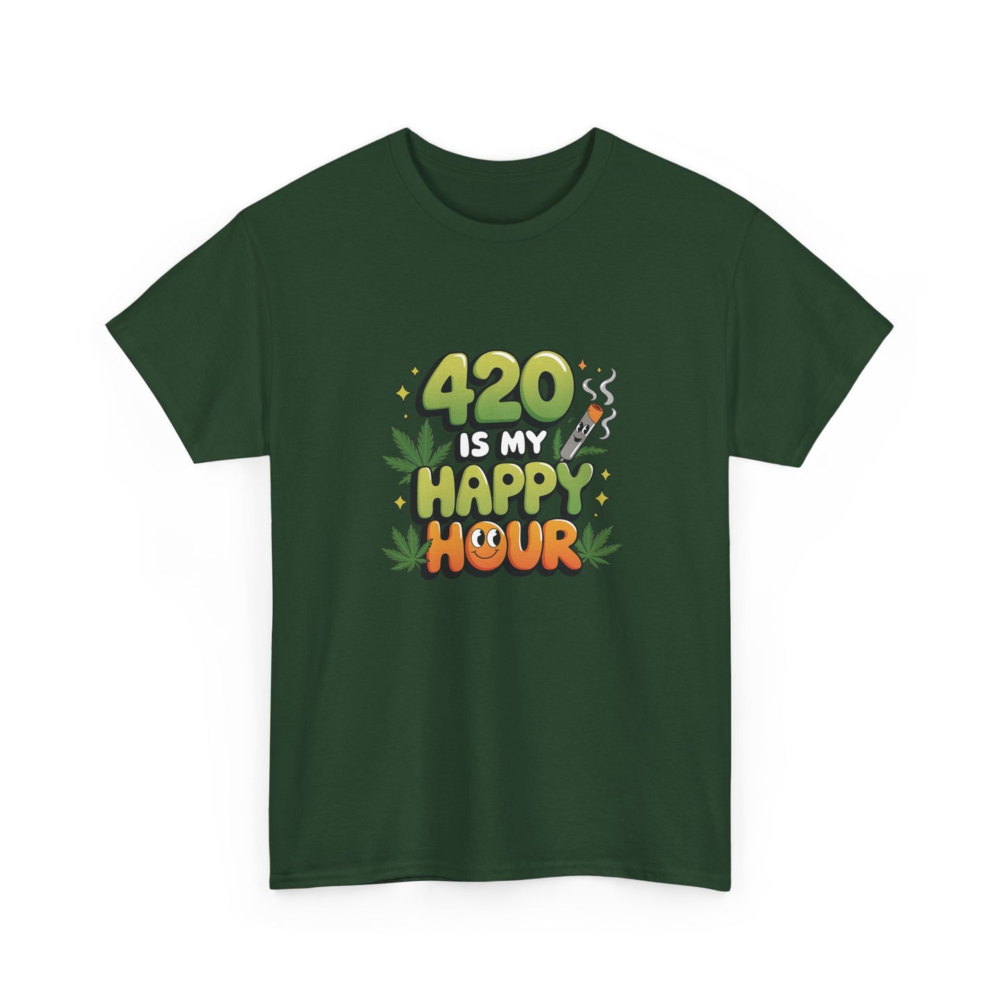 420 Is My Happy Hour T-Shirt - Funny Stoner Tee