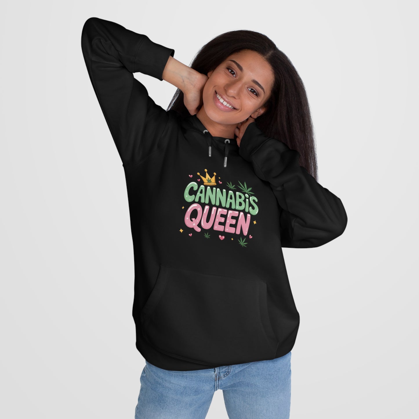 420 Queen Hoodie — 'I Like Big Blunts and I Cannot Lie' Graphic Pullover