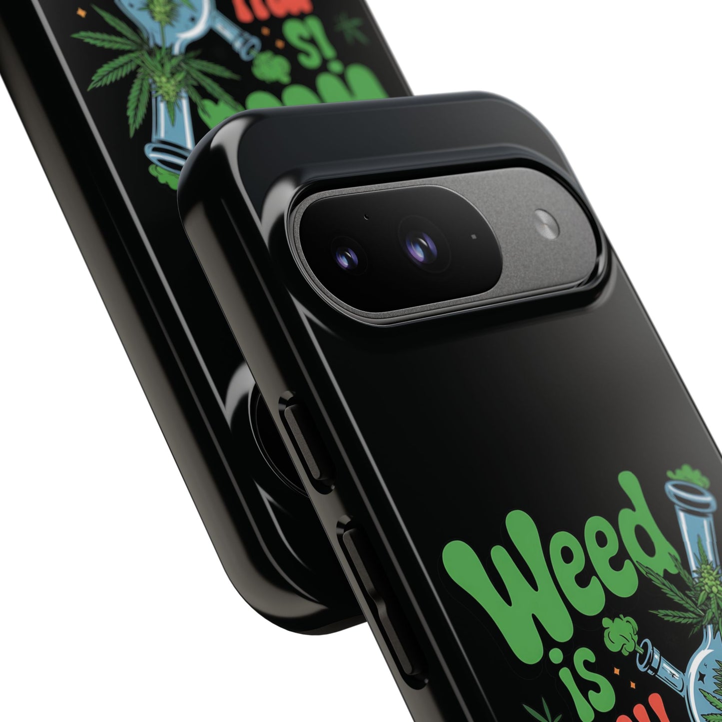Phone Case — "Weed Is My Therapy" Retro Cannabis Design