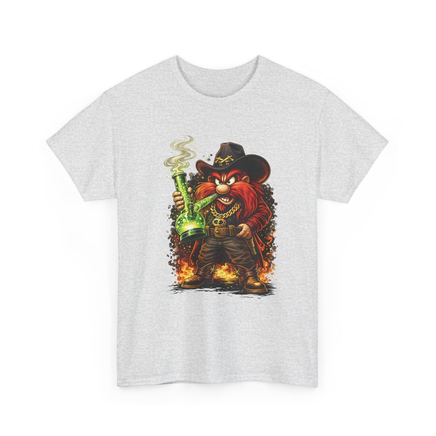 Viking Alchemist Graphic Tee — Fiery Dwarf with Potion