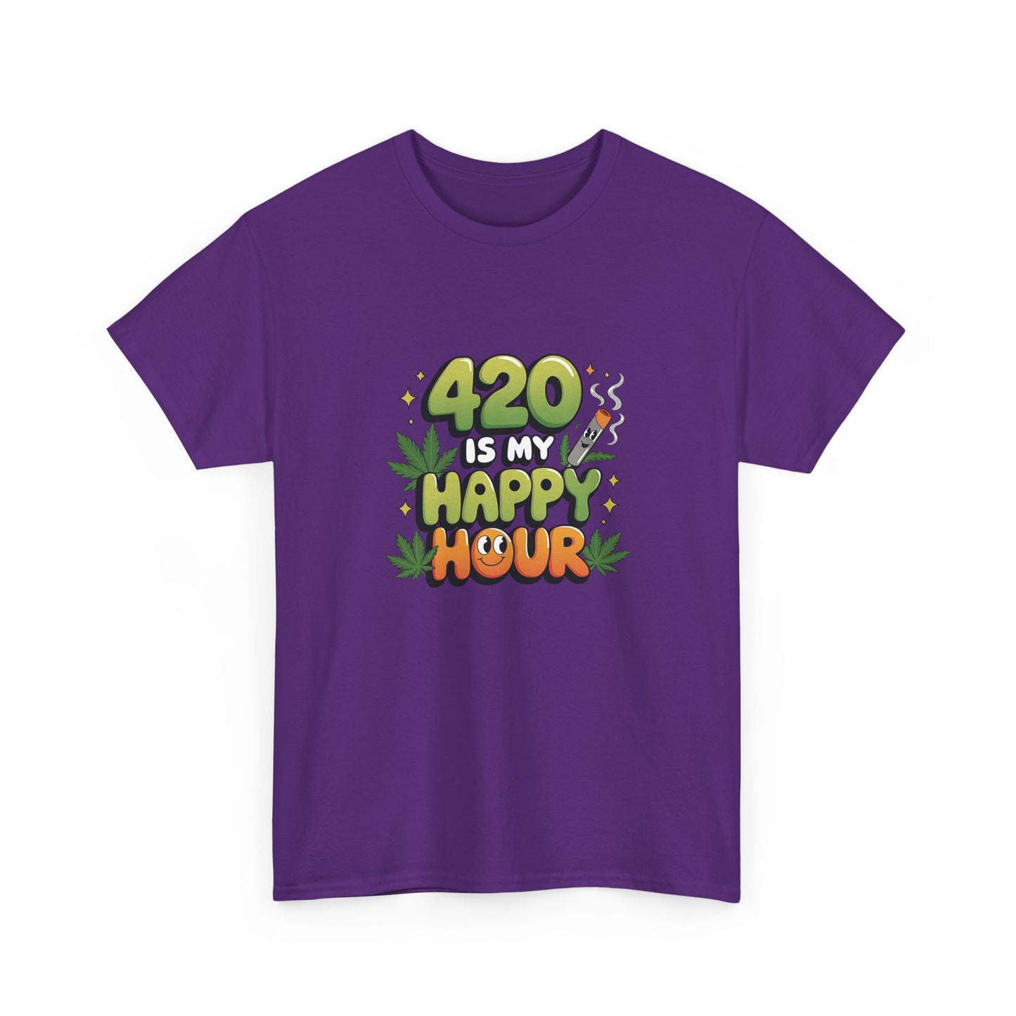 420 Is My Happy Hour T-Shirt - Funny Stoner Tee