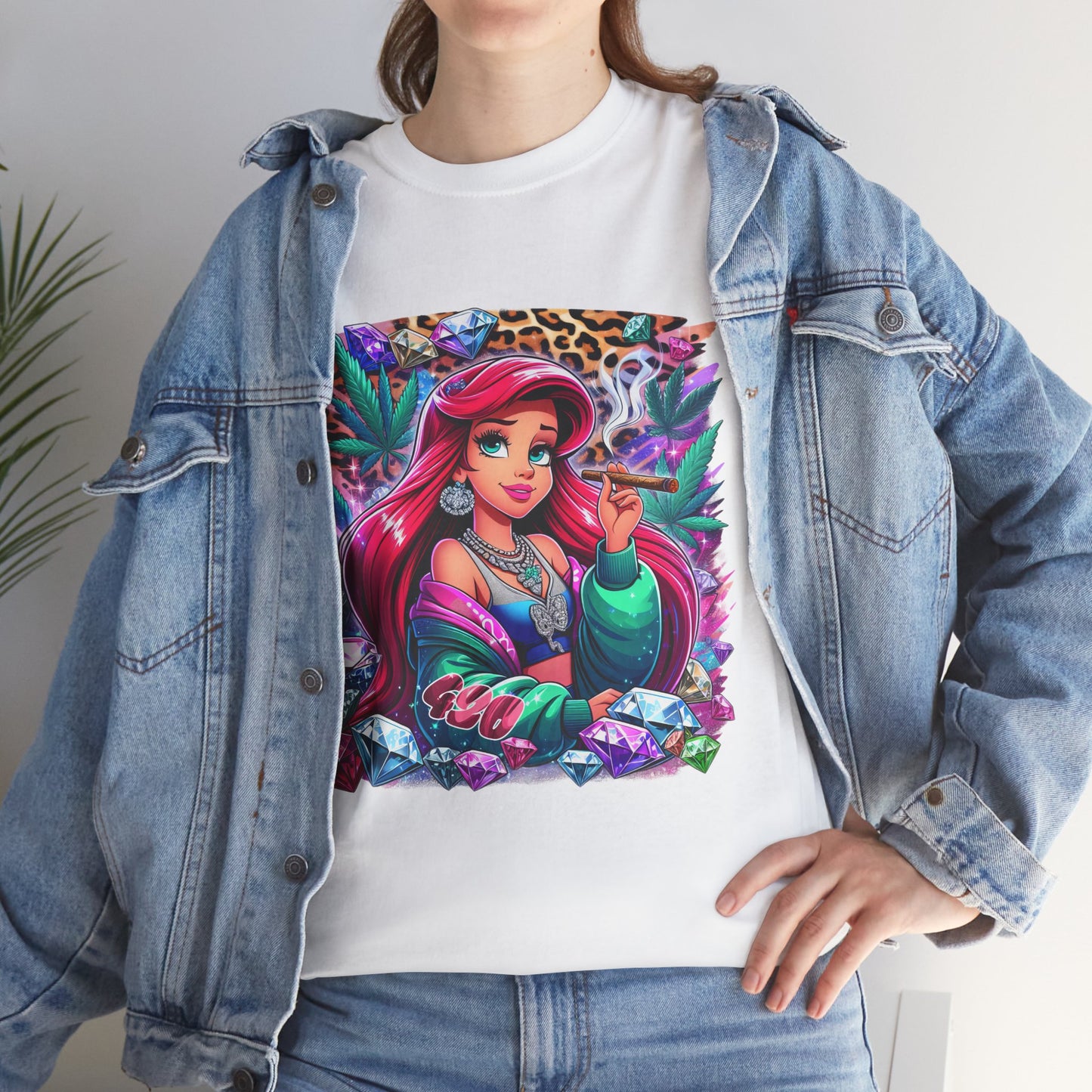 Ariel Retro Pop Art Tee — Colorful Mermaid Graphic T-Shirt