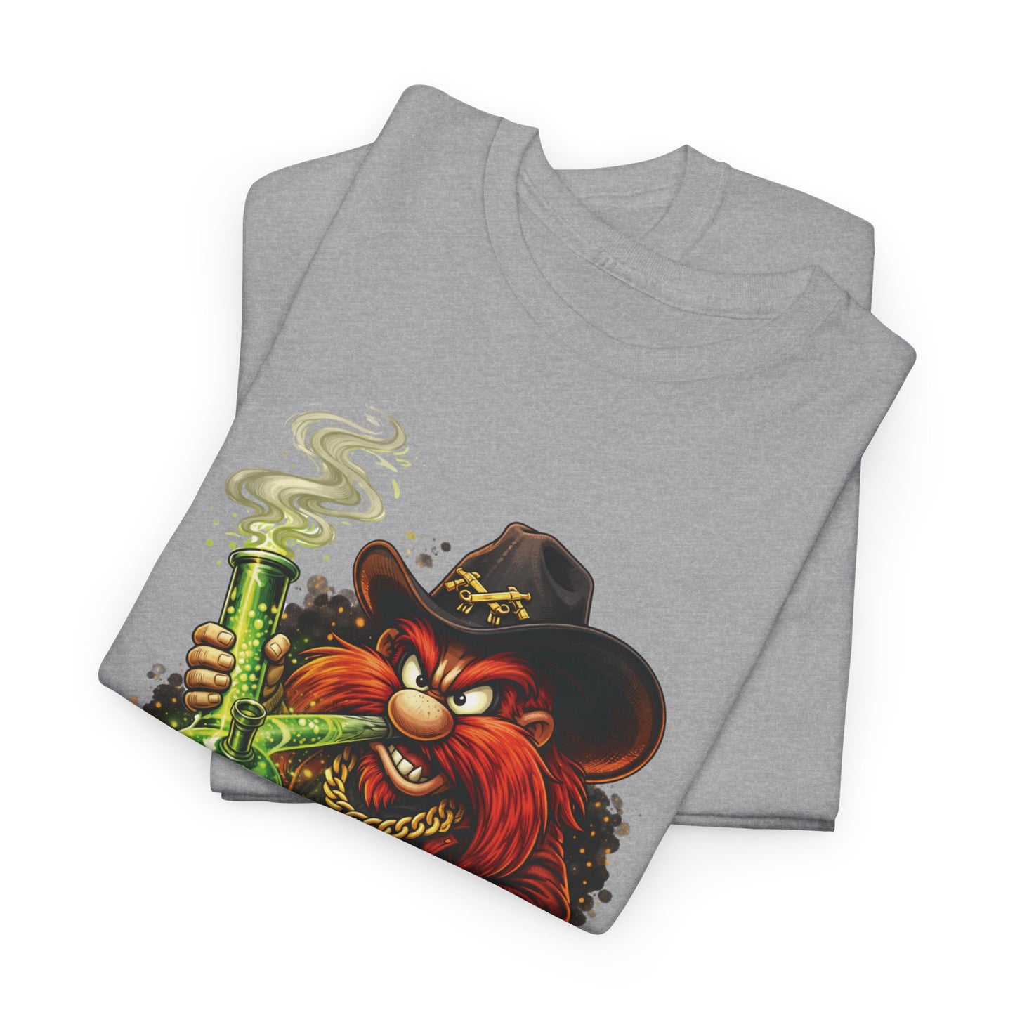 Viking Alchemist Graphic Tee — Fiery Dwarf with Potion