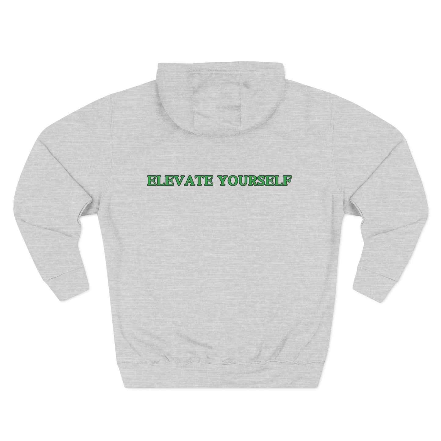 Green Crack Three-Panel Fleece Hoodie