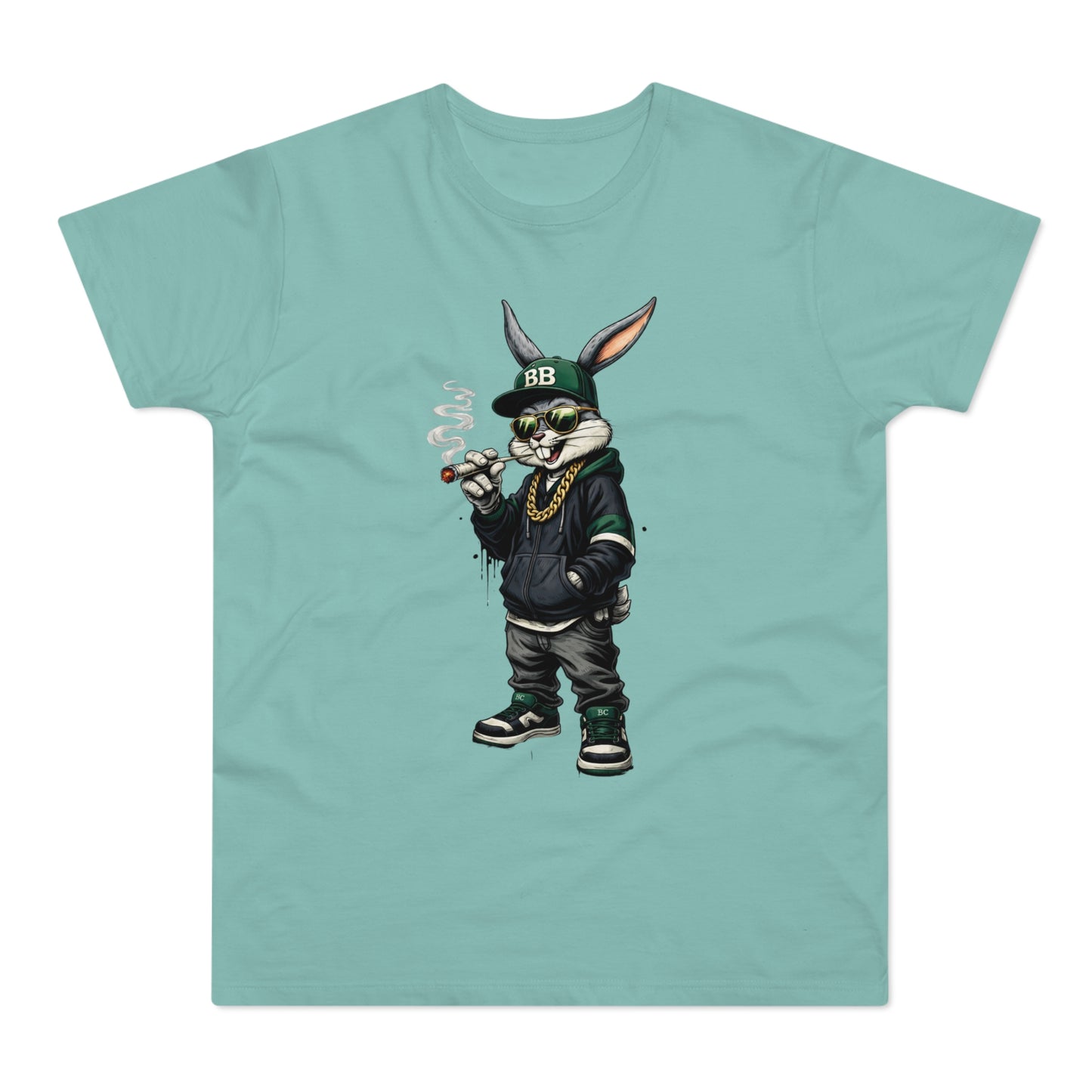Streetwear Bunny Graphic T‑Shirt — Cool Hip Hop Rabbit Design