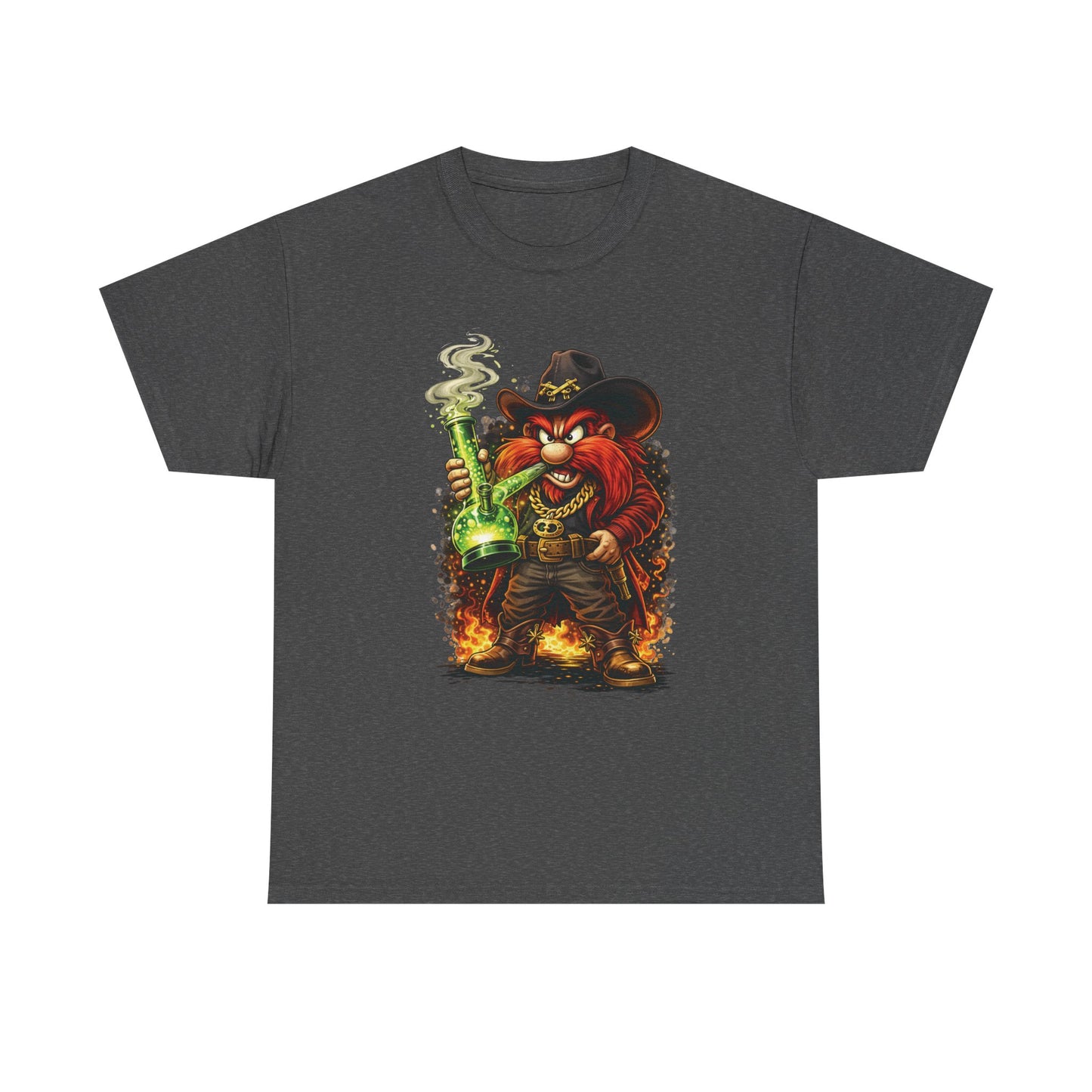 Viking Alchemist Graphic Tee — Fiery Dwarf with Potion